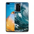 Дизайнерский пластиковый чехол для Huawei P40 Волны