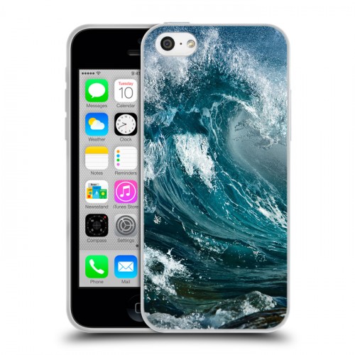 Дизайнерский пластиковый чехол для Iphone 5c Волны