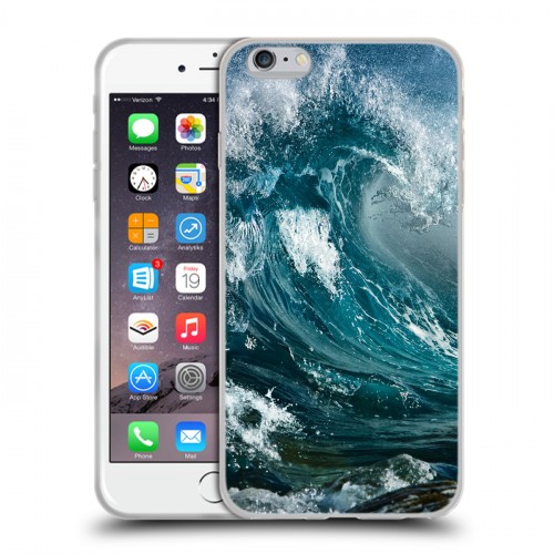 Дизайнерский силиконовый чехол для Iphone 6 Plus/6s Plus Волны