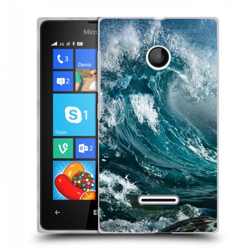 Дизайнерский пластиковый чехол для Microsoft Lumia 435 Волны