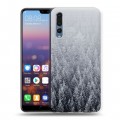 Дизайнерский силиконовый с усиленными углами чехол для Huawei P20 Pro Зима