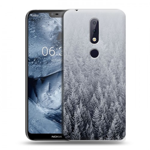 Дизайнерский пластиковый чехол для Nokia 6.1 Plus Зима