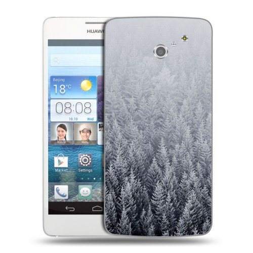 Дизайнерский пластиковый чехол для Huawei Ascend D2 Зима