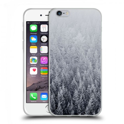 Дизайнерский пластиковый чехол для Iphone 6/6s Зима