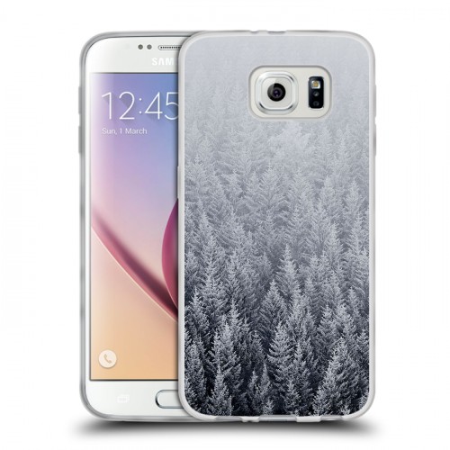 Дизайнерский пластиковый чехол для Samsung Galaxy S6 Зима