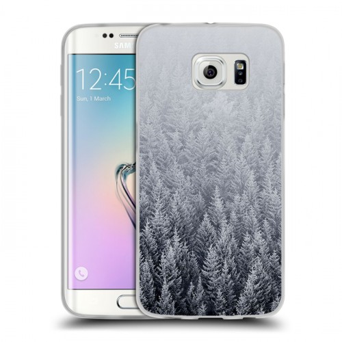 Дизайнерский силиконовый чехол для Samsung Galaxy S6 Edge Зима