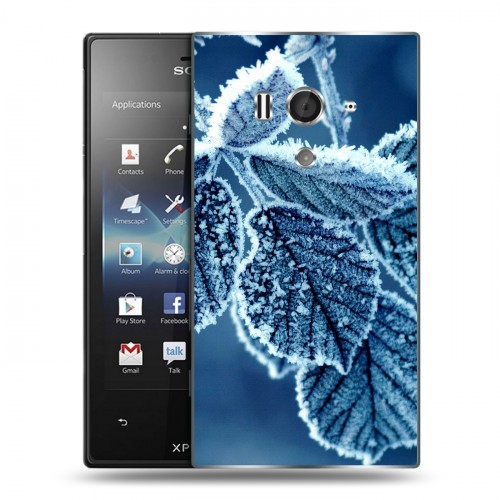 Дизайнерский пластиковый чехол для Sony Xperia acro S Зима