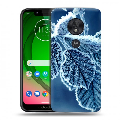 Дизайнерский пластиковый чехол для Motorola Moto G7 Play Зима