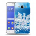 Дизайнерский пластиковый чехол для Samsung Galaxy J7 Зима