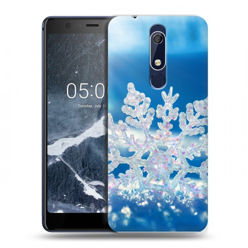 Дизайнерский пластиковый чехол для Nokia 5.1 Зима