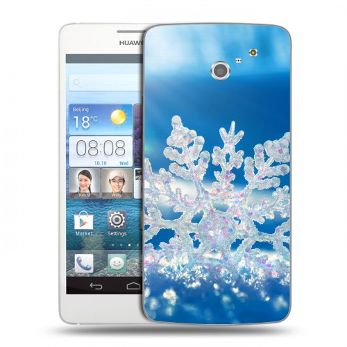 Дизайнерский пластиковый чехол для Huawei Ascend D2 Зима