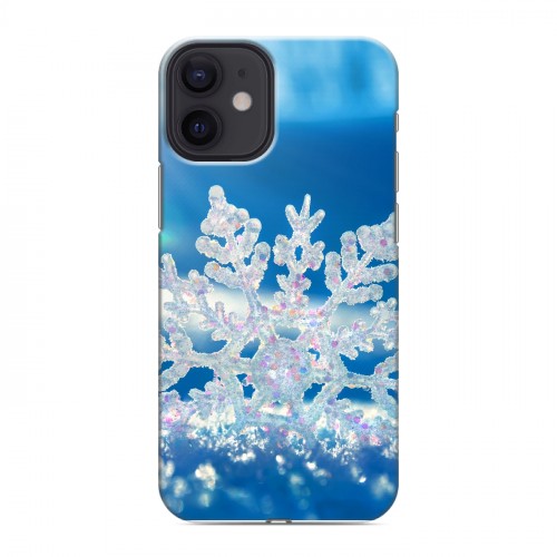 Дизайнерский силиконовый с усиленными углами чехол для Iphone 12 Mini Зима