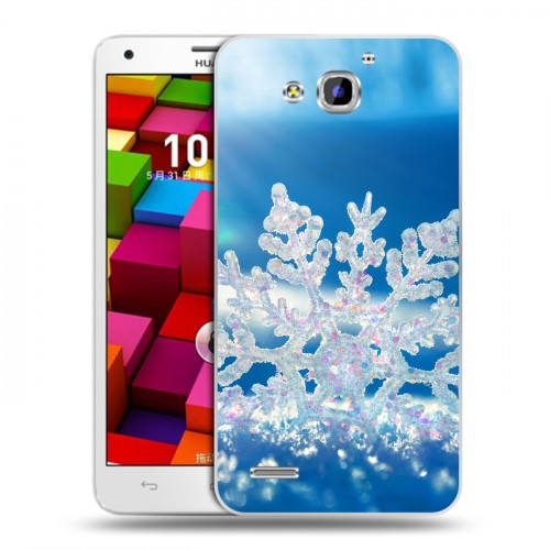 Дизайнерский пластиковый чехол для Huawei Honor 3x Зима