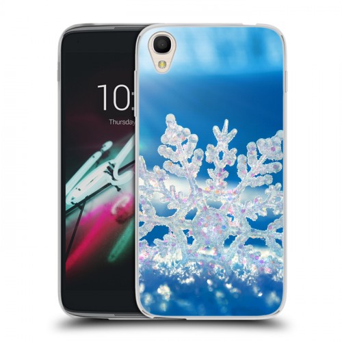 Дизайнерский пластиковый чехол для Alcatel One Touch Idol 3 (4.7) Зима