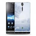 Дизайнерский пластиковый чехол для Sony Xperia S Зима