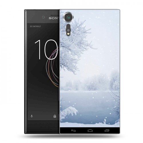 Дизайнерский пластиковый чехол для Sony Xperia XZs Зима