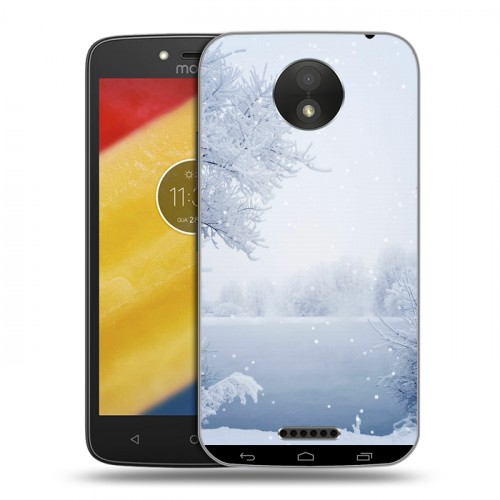 Дизайнерский пластиковый чехол для Motorola Moto C Plus Зима
