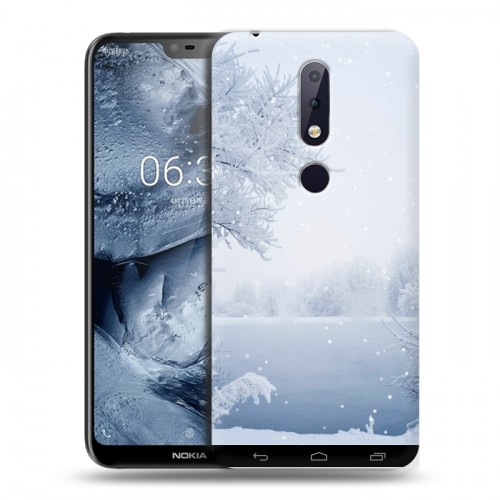 Дизайнерский пластиковый чехол для Nokia 6.1 Plus Зима