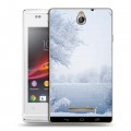 Дизайнерский пластиковый чехол для Sony Xperia E Зима