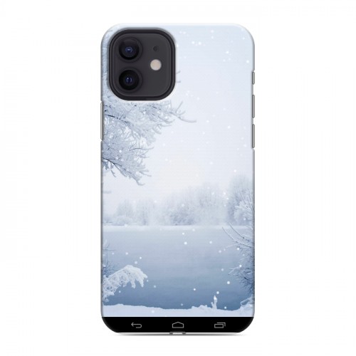 Дизайнерский силиконовый чехол для Iphone 12 Зима