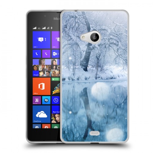 Дизайнерский пластиковый чехол для Microsoft Lumia 540 Зима