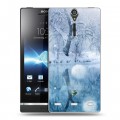 Дизайнерский пластиковый чехол для Sony Xperia S Зима