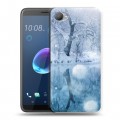 Дизайнерский пластиковый чехол для HTC Desire 12 Зима