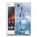 Дизайнерский пластиковый чехол для Sony Xperia L Зима