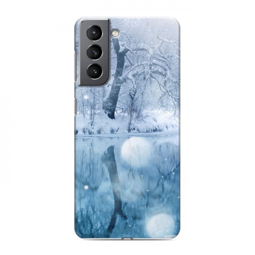 Дизайнерский пластиковый чехол для Samsung Galaxy S21 Зима