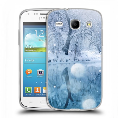 Дизайнерский силиконовый чехол для Samsung Galaxy Core Зима