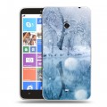 Дизайнерский пластиковый чехол для Nokia Lumia 1320 Зима