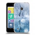 Дизайнерский пластиковый чехол для Nokia Lumia 530 Зима