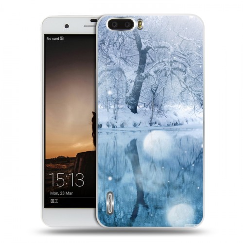 Дизайнерский пластиковый чехол для Huawei Honor 6 Plus Зима
