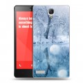 Дизайнерский силиконовый чехол для Xiaomi RedMi Note Зима