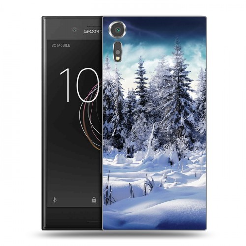 Дизайнерский пластиковый чехол для Sony Xperia XZs Зима