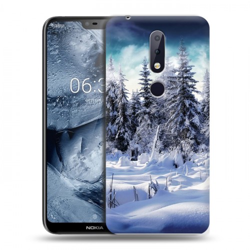 Дизайнерский силиконовый чехол для Nokia 6.1 Plus Зима