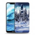 Дизайнерский силиконовый чехол для Nokia 5.1 Plus Зима