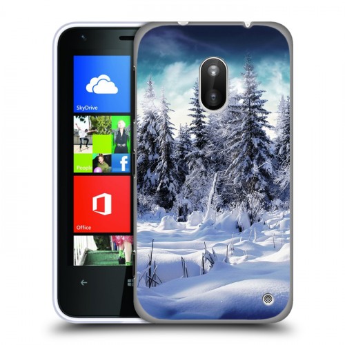 Дизайнерский пластиковый чехол для Nokia Lumia 620 Зима