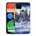 Дизайнерский пластиковый чехол для Google Pixel 5 Зима