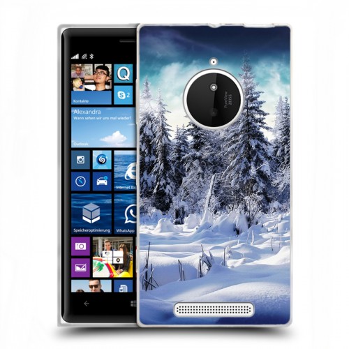 Дизайнерский пластиковый чехол для Nokia Lumia 830 Зима