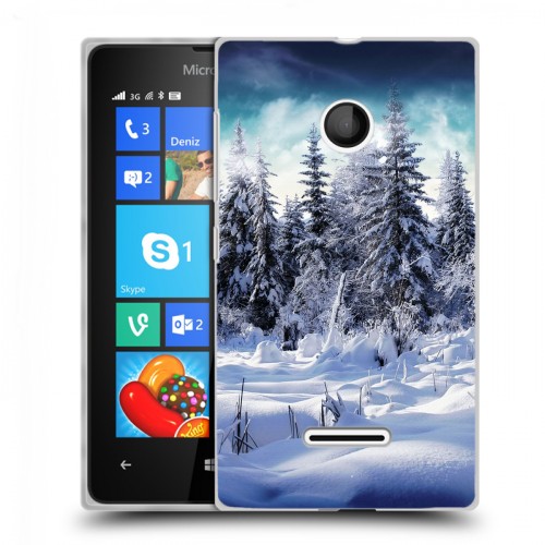 Дизайнерский пластиковый чехол для Microsoft Lumia 435 Зима