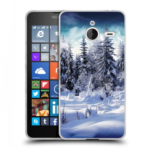 Дизайнерский пластиковый чехол для Microsoft Lumia 640 XL Зима