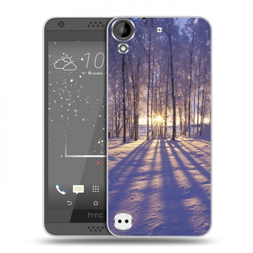 Дизайнерский пластиковый чехол для HTC Desire 530 Зима