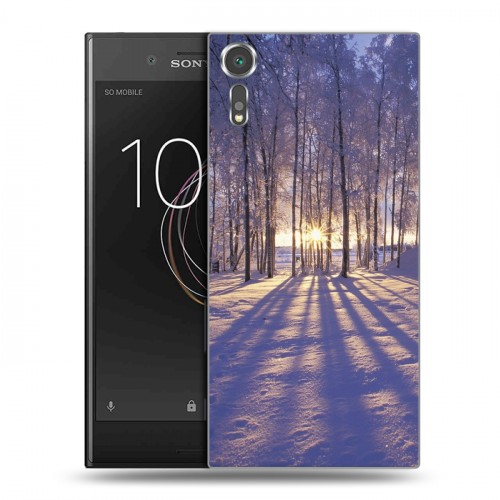 Дизайнерский пластиковый чехол для Sony Xperia XZs Зима