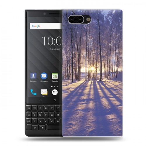 Дизайнерский пластиковый чехол для BlackBerry KEY2 Зима