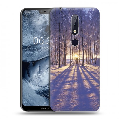 Дизайнерский силиконовый чехол для Nokia 6.1 Plus Зима