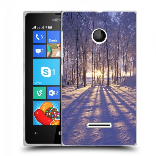 Дизайнерский пластиковый чехол для Microsoft Lumia 435 Зима