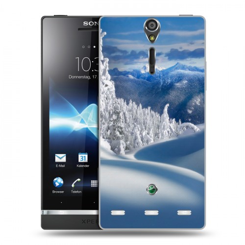 Дизайнерский пластиковый чехол для Sony Xperia S Зима