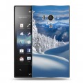 Дизайнерский пластиковый чехол для Sony Xperia acro S Зима