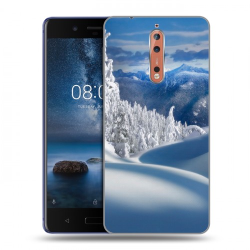 Дизайнерский пластиковый чехол для Nokia 8 Зима